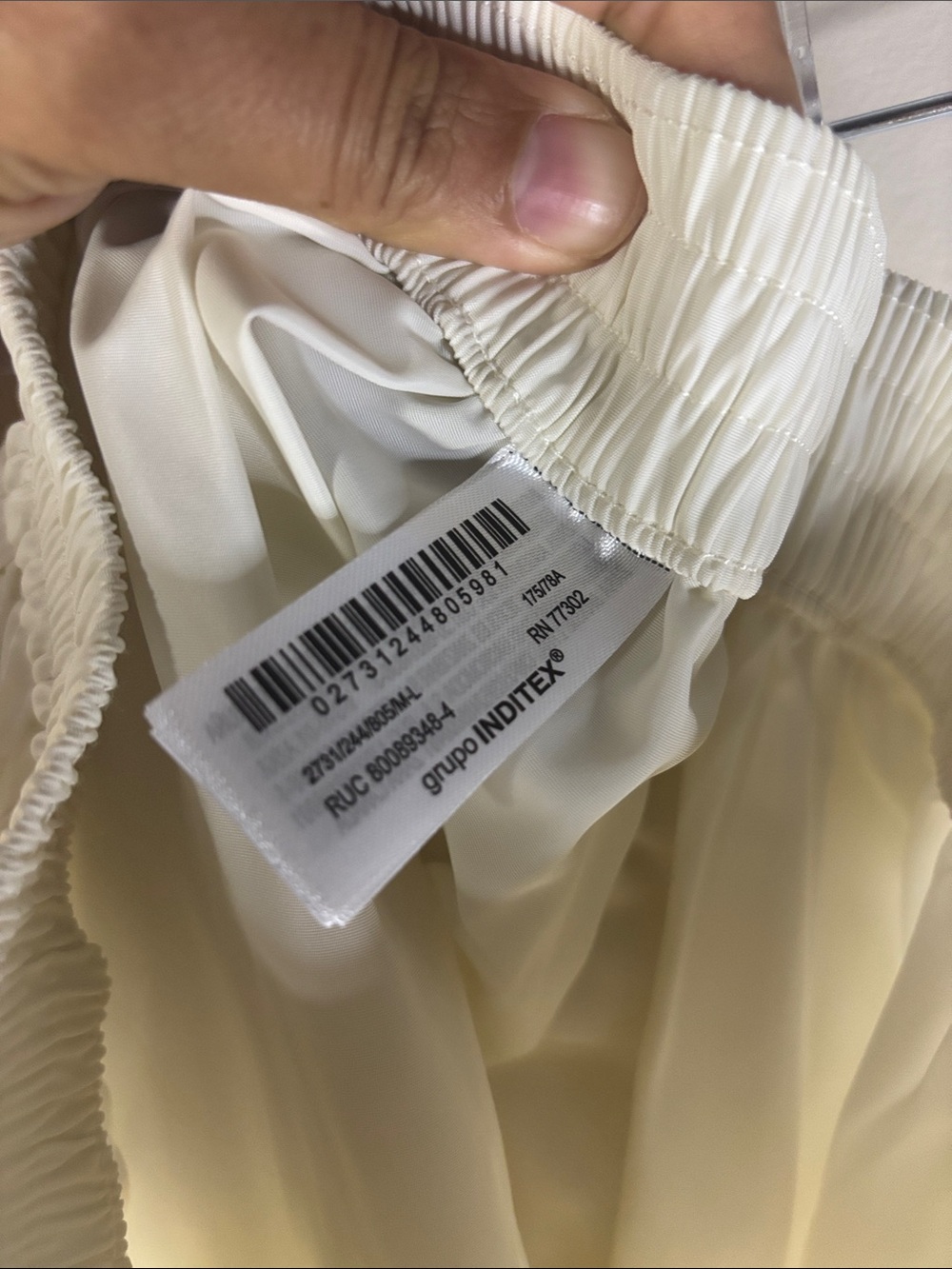Zara Cream Maxi Gathered Skirt M-L - Picture 7 of 11